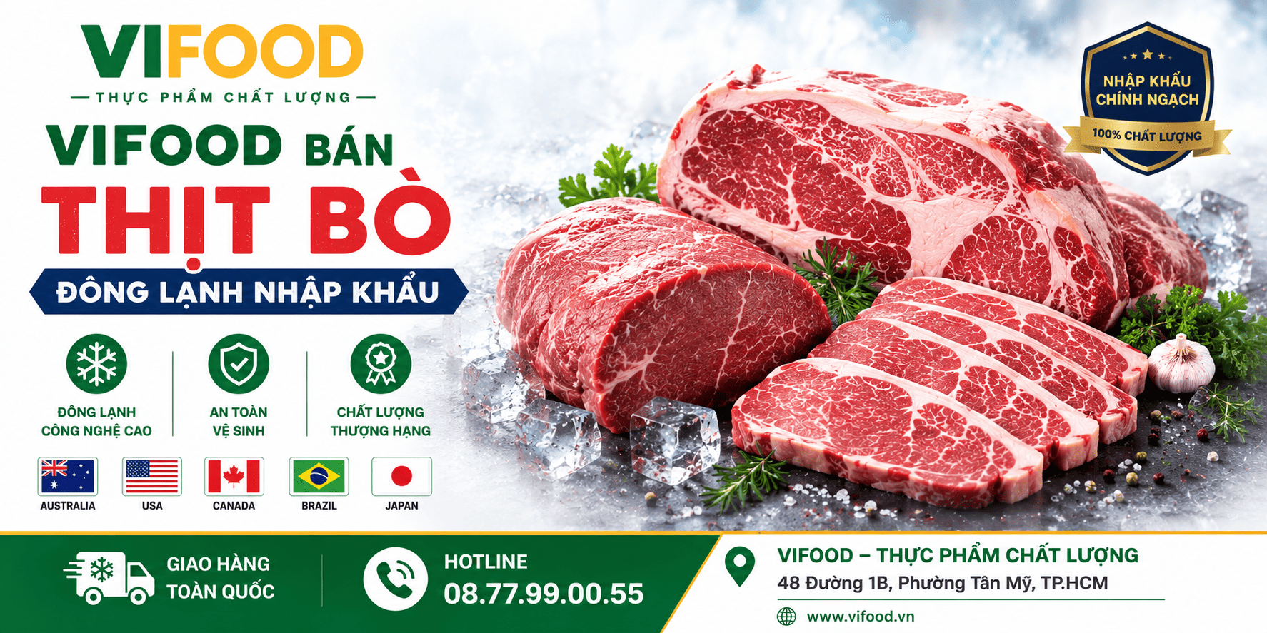 Địa Chỉ Kho Thịt Bò Đông Lạnh Giá Sỉ Tại Phường Kỳ Lừa Tỉnh Lạng Sơn